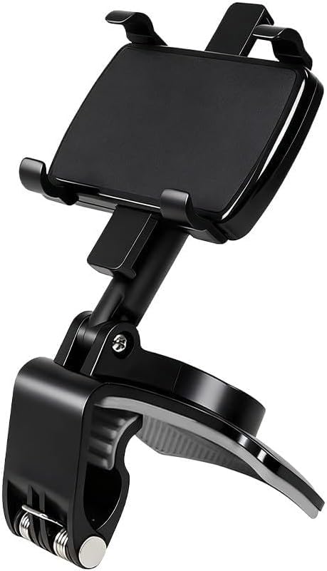 Deaelf Universal Car Phone Holder Mount, 360 Degrees Rotation ABS Car Dashboard Clip