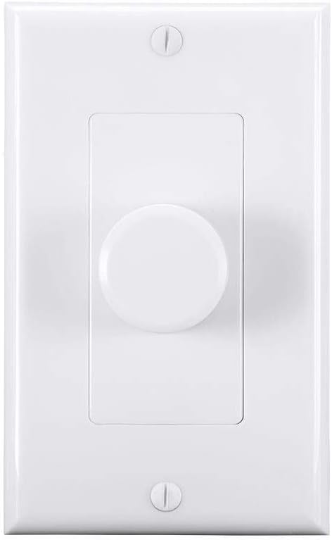 Monoprice 120-Watt Rotary Resistance Speaker Volume Control - 12-Position Switch, Multi-Color