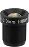 CCTV Camera Lens 6mm, 2 Million Pixels, 24-Hour IR Security Camera Lens, Suitable for 1/3 and 1/4 Inch CCD