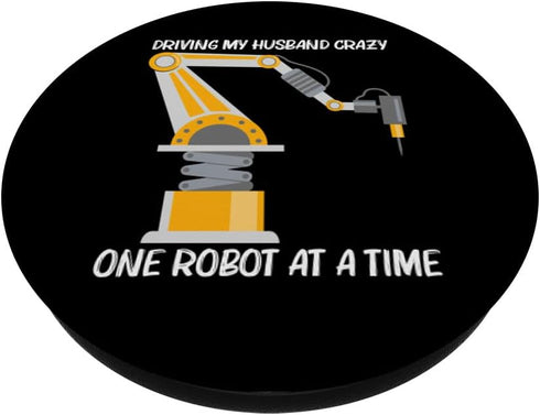 Cool Robotics Art For Women Girls Robot Robotics Engineering PopSockets Standard PopGrip