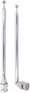 Fancasee 2-Pack BNC Radio Antenna with BNC Male Plug Jack Connector Adapter Telescopic