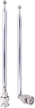 Fancasee 2-Pack BNC Radio Antenna with BNC Male Plug Jack Connector Adapter Telescopic