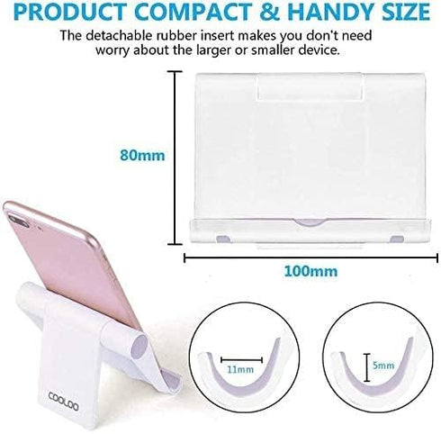 COOLOO Cell Phone Stand Multi-Angle,?2 Pack? Tablet Stand Universal Smartphones for Holder Tablets(6-11"), e-Reader, Compatible Phone XS/XR/8/8 Plus/7/7 Plus, Galaxy S8/S7/Note 8, Air, Mini, Pixel 2