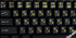 Swiss French German Keyboard Stickers, Yellow Letters on Transparent Background for Any Laptop PC Notebook
