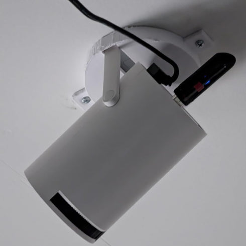 YHNNH HY300Pro- Setup, Mini Projector Wall Mount for Adjustable Ceiling or Wall Bracket for Compact Home Theater Easy