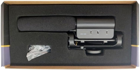 SGC-598 3.5mm Interview Shotgun Microphone with Windscreen Muff, Cardioid Directional Mic for DSLR Cameras
