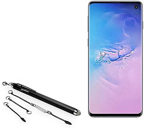 BoxWave Stylus Pen for Samsung Galaxy S10 - Fiber Tip EverTouch Capacitive Stylus - Jet Black