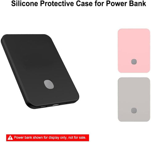 Tuvzylory Silicone Protective Case Compatible with Xiaomi Jinsha River Magnetic Power Bank, Shockproof, Dustproof, Full