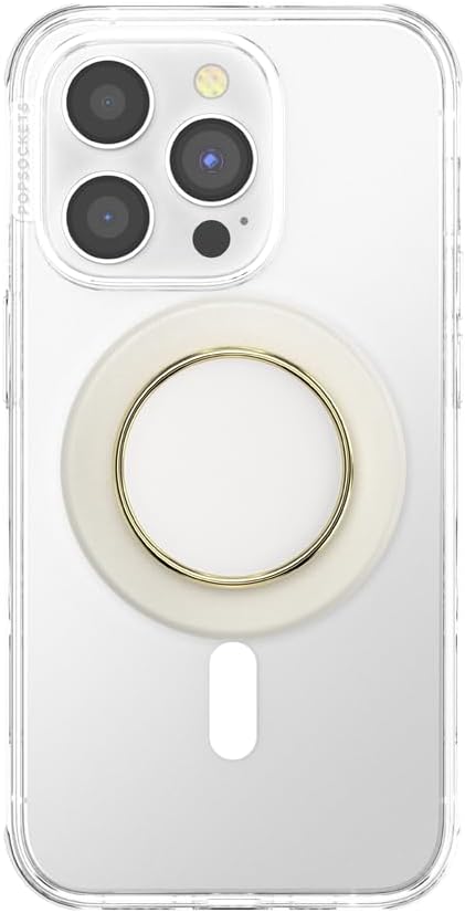 PopSockets Phone Grip with Expanding Kickstand, MagSafe Compatible, Wireless Charging Compatible - Coconute Crème