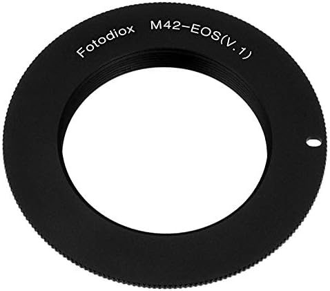 Fotodiox Lens Mount Adapter for M42 Type 1 Screw Mount SLR Lens to Canon EOS (EF, EF-S) Camera Body