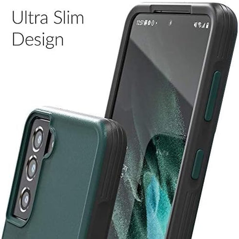 Crave Slim Guard for Galaxy S21 Case, Shockproof Case for Samsung Galaxy S21, Forest Green