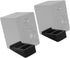 Monoprice 15 Tilted Wedge Desktop Speaker Stands (Pair) for Small Sized Speakers, Anti-Vibration, Degrees of Tilt