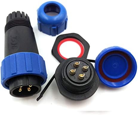 SP21 2Pin-12Pin Power Cable Connector, Waterproof Plug Socket for Electricity Lighting and Medical