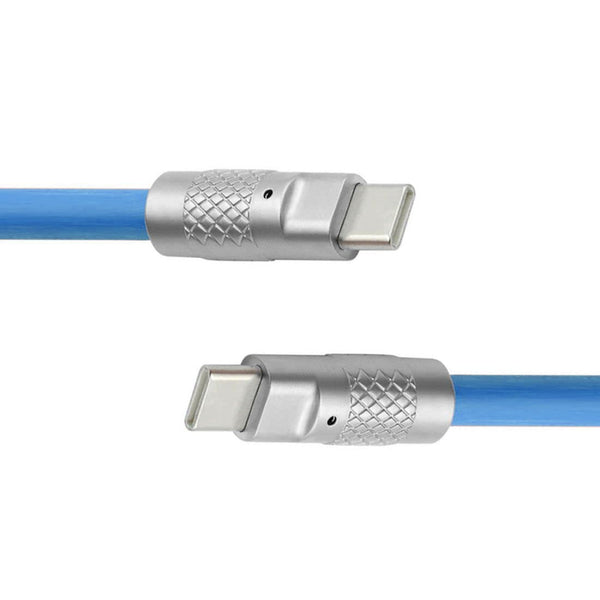 chenyang USB C to C Cable, 2.0M USB 2.0 Type C Male to Male Ultra Soft 120W Power Fast Charge Data Transfer Cable with