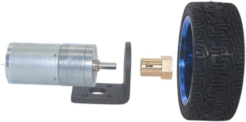 MANHONG 6 65mm 12RPM 1360 60 12V) Electric Small Motor Gear Motor Robot Parts DC Gear Motor Wheel Kit to RPM Robot Toy