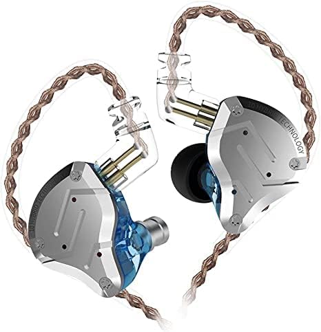 keephifi KZ ZS10 Pro in Ear Monitor Headphones, KZ HiFi Earbuds with 4 Balanced Armatures and 1 Dynamic Driver (Blue No