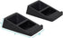 Monoprice 15 Tilted Wedge Desktop Speaker Stands (Pair) for Small Sized Speakers, Anti-Vibration, Degrees of Tilt