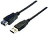 10ft USB 2.0 Type A Male to Female Extension Cable - Black