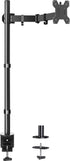 HUANUO Single Monitor Stand Desk Mount, Fully Adjustable 39 Inch Stand for 13-32 In Screen, Holds up to 22lbs with C