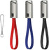 BoxWave USB Type-C Cable Compatible with NUU Mobile G3 - Keychain Charger, Jet Black 8 in USB Type-C to Type-A