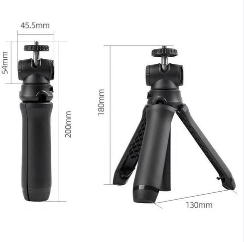 spovan 360 1/4-20" Mini Portable Camera Tripod and Selfie Stick for Smartphones with Rotating Cold Shoe & Thread