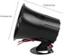 Wired Alarm Siren Horn, 15W DC 6 to 12V Security Siren with Bracket for Home Security System
