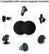 Generic 8PCS 40mm 3M Metal Plate with Adhesive, Round Black Universal Mount Metal Plates Replacement Kit, Adhesive Thin