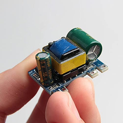 Acxico 5Pcs Mini AC-DC Converter Board Module, 12V 300mA Power Supply for 110V 120V 220V 230V to 5V 12V