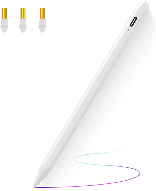 Stylus Pen for iPad with Palm Rejection, Compatible with 2018-2024 Apple iPad Pro, Air, and Mini Models