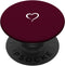 Burgundy Dark Wine Red Hand Drawn Heart Minimalist Love PopSockets Standard PopGrip