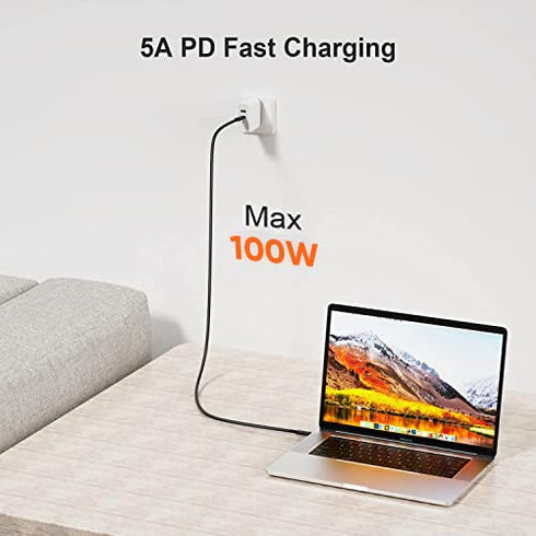 CableCreation USB 4 Cable, 2.6FT, 40Gbps, 100W, 8K 30Hz/Dual 4K 60Hz, USB-IF Certified, Compatible with USB-C Devices.
