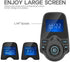 Nulaxy Bluetooth Car FM Transmitter - Wireless Audio Adapter Receiver, Handsfree, 1.44 Display, KM18 Black Matte