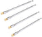 Lhazemu AM FM Radio Universal Antenna,37cm 14.6" Length 4-Sections Stainless Steel Radio Antenna