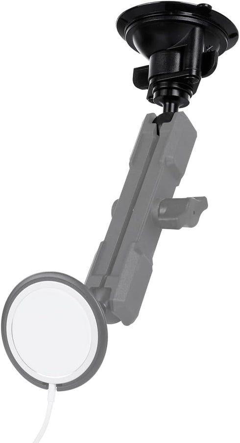 Suction Cup Base Mount with 25mm/1" Ball, Compatible with RAM Mounts and Other B Size Double Ball Socket