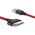 AGVEE 6ft Charging Cable 2 Pack for iPhone 4S, MFI Certified 30 Pin Braided Fast Charger, Compatible with iPad/iPod, Red