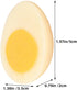 4pcs TOYANDONA Boiled Egg Model PVC Artificial Food Props for Photography Realistic Faux Egg Kitchen Decor for DIY
