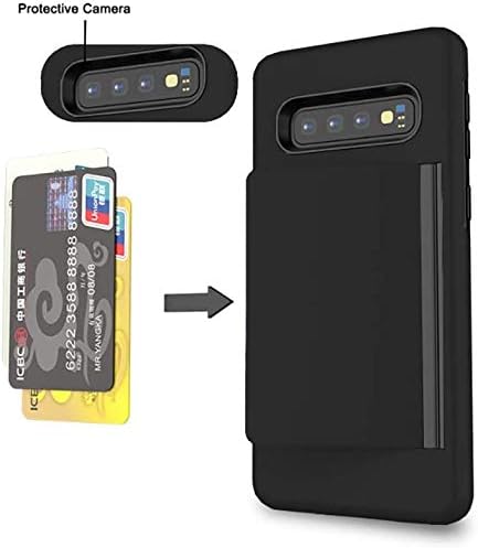 Asuwish Phone Case for Samsung Galaxy S10e with Tempered Glass Screen Protector and Card Holder Slot