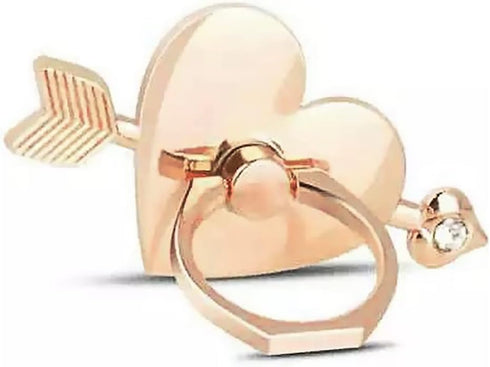 Mheijo Love Heart Ring Holder for Cell Phone Case, Cupid's Arrow Bling Glitter