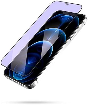 IceSword Anti Blue Light Screen Protector for iPhone 12/12 Pro, Eye Protection, Tempered Glass Film (9H Hardness)