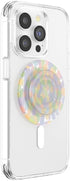 PopSockets Round Phone Grip with MagSafe Adapter Ring, Wireless Charging Compatible - Rainbow Glass