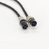3.28 ft GX16 4 Pin Double Female Head Aviation Cordset, 20AWG Electrical Cable Panel Mount Adapter for Ships