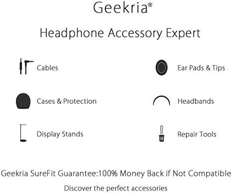 Geekria Shield Headphones Case - Hard Shell Travel Bag for In-Ear Headphones, Compatible with Audio-Technica, Beats,