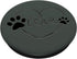 Black Dog Paw Print Heart Love on Midnight Green, PopSockets Standard PopGrip