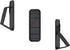 CLCKR Cell Phone Stand Phone Grip, Compatible with Apple, Samsung, LG, Motorola, OnePlus Phones, Reflective Black