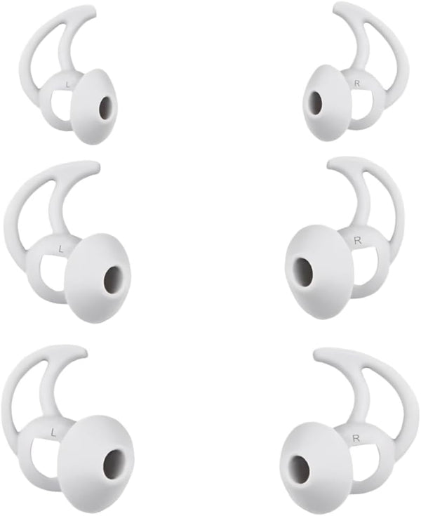 Silicone Earbud Tips, Replacement Compatible with Bose QuietComfort I and Sport Earbuds, 3 Pairs