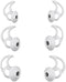 Silicone Earbud Tips, Replacement Compatible with Bose QuietComfort I and Sport Earbuds, 3 Pairs