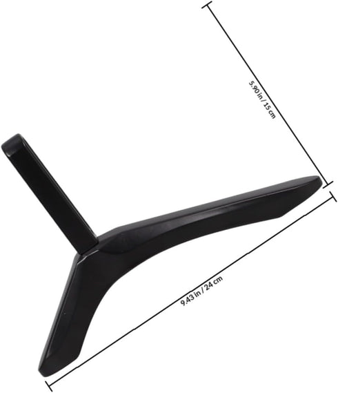 Lurrose Countertop TV Stand Legs Replacement Aluminum Alloy TV Base Stand Support Bracket Bedroom Living Room Desktop