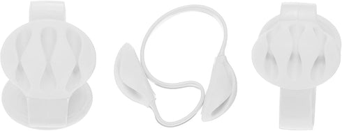 HARFINGTON 4pcs 2 Cable Clips Non-Adhesive "S" Shape Cable Management for Cord Organizer Cable Clips Bedroom Nightstand