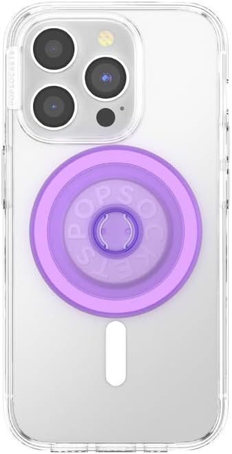 PopSockets Round Magnetic Base Only, Compatible with Tops, Lavender - Dusty Lavendar