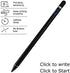 Active Stylus Pen for Android, iOS, iPad/iPad 2/New iPad 3/iPad4/iPad Pro, 1.5mm Fine Point Rechargeable (Black)